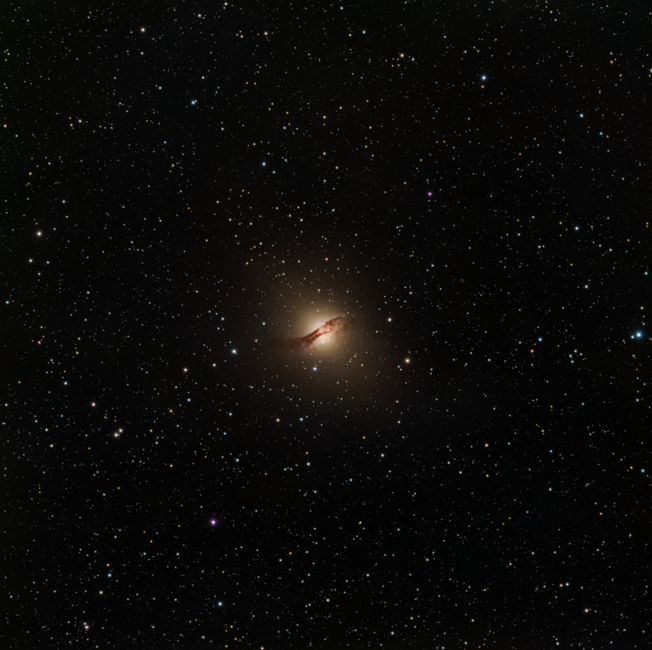 Capture of galaxy and stars in São Pedro de Alcântara night sky.