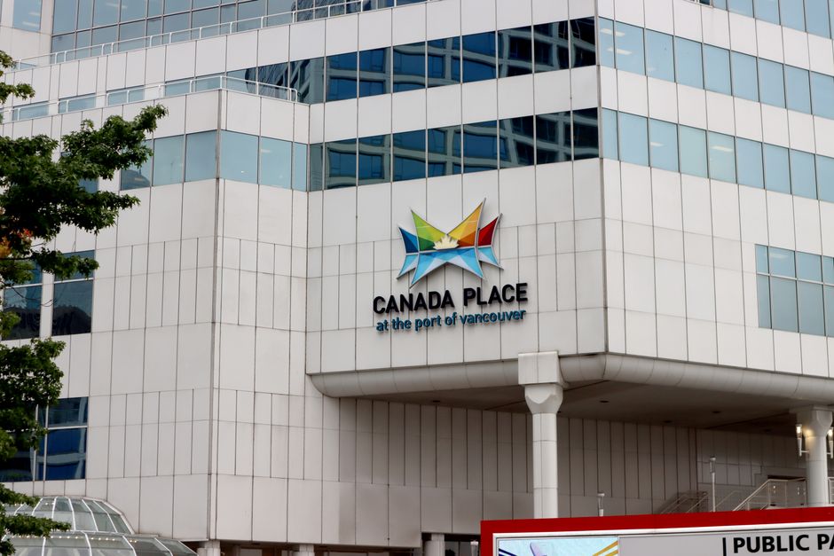 Canada Place at the Port of Vancouver, a key modern landmark in British Columbia, Canada.